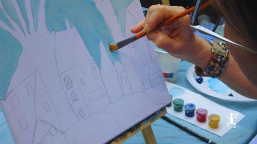 Esperienza di pittura artistica a Napoli, pensata per famiglie e amici in cerca di attività culturali