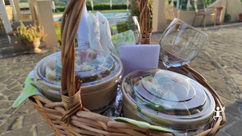 Picnic all’ombra dei vigneti per esperienza di coppia nel Beneventano