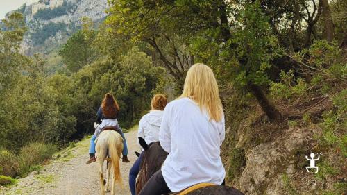Passeggiata a cavallo verso la Croce del Salignano con vista sul Golfo di Salerno vicino Cava de’ Tirreni, attività per gruppi in Campania
