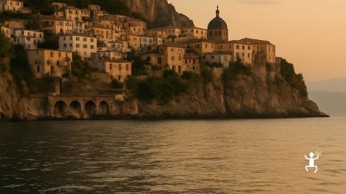 Esperienza esclusiva in barca con tramonto e notte a bordo, panorami su Meta, Piano di Sorrento e Vico Equense, ideale per coppie