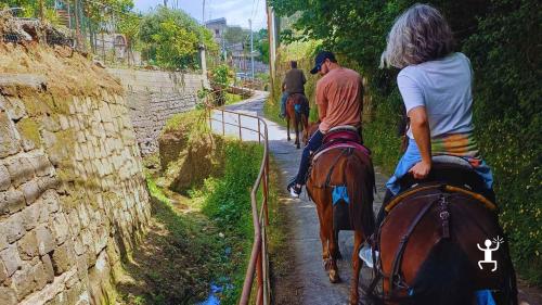 Passeggiata a cavallo con guide SEF Italia tra i paesaggi della Costiera Sorrentina, esperienza autentica per team building