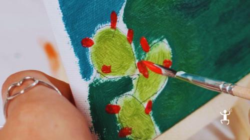 Laboratorio di pittura con artista a Castel Morrone in provincia di Caserta per famiglie e gruppi di amici